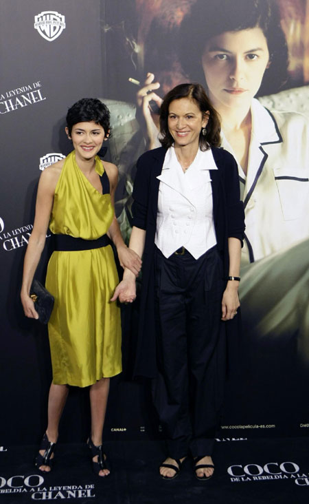 Audrey Tautou attends Spanish premiere of the film 