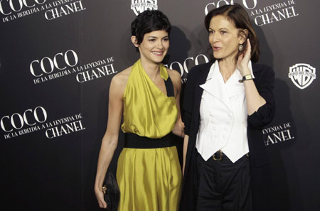 Audrey Tautou attends Spanish premiere of the film 