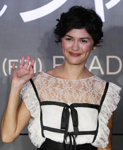 Audrey Tautou at for Japan premiere of the film 