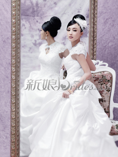 Bridal look of Qin Lan
