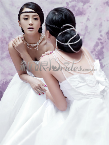 Bridal look of Qin Lan