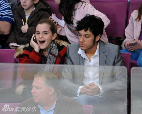 Emma Watson's hockey date