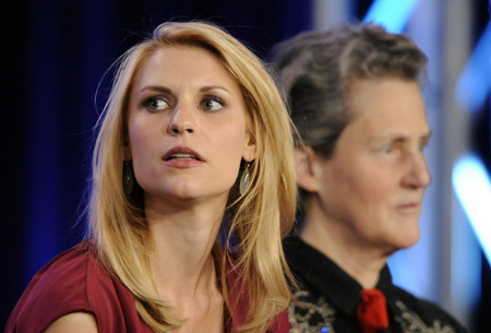 Claire Danes in a panel for Temple Grandin