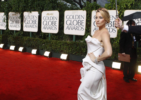 Kate Hudson arrives at the 67th annual Golden Globe Awards