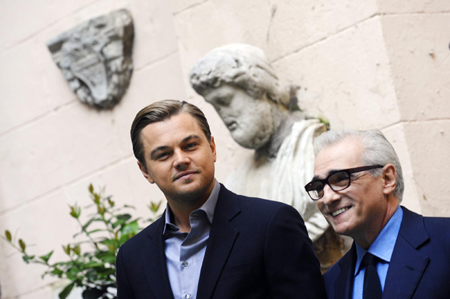 Leonardo DiCaprio attends a news conference to promote film 