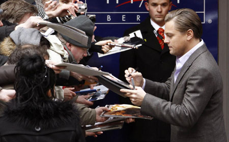 Leonardo DiCaprio arrives for photocall to promote 
