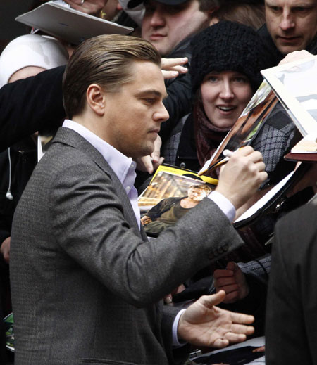 Leonardo DiCaprio arrives for photocall to promote 