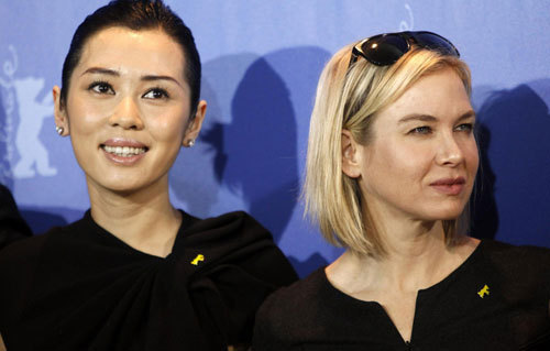 Renee Zellweger,Yu Nan and jury president at Berlinale International Film Festival