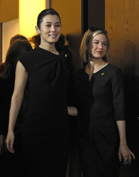 Renee Zellweger,Yu Nan and jury president at Berlinale International Film Festival