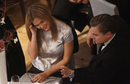 Leonardo DiCaprio and girlfriend attend the 