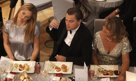 Leonardo DiCaprio and girlfriend attend the 