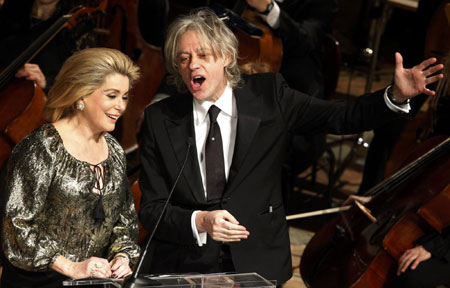 Leonardo DiCaprio and girlfriend attend the 