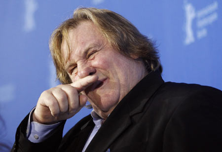 Gerard Depardieu with movie 