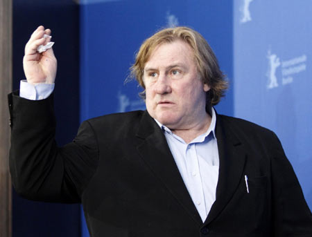 Gerard Depardieu with movie 