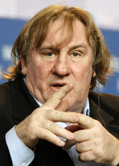 Gerard Depardieu with movie 