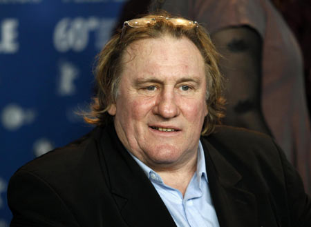 Gerard Depardieu with movie 