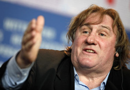 Gerard Depardieu with movie 