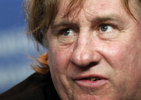 Gerard Depardieu with movie 