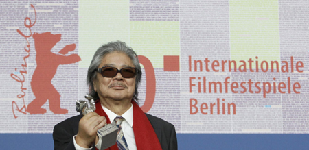 Japanese director Koji Wakamatsu at Berlinale International Film Festival in Berlin