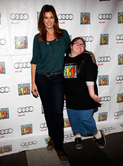 Cindy Crawford attends the Best Buddies International's 'Bowling