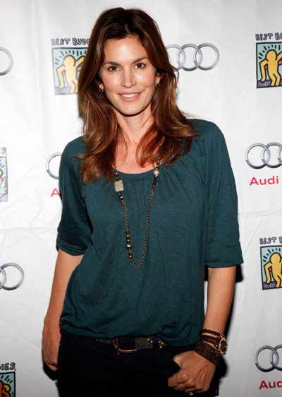Cindy Crawford attends the Best Buddies International's 'Bowling