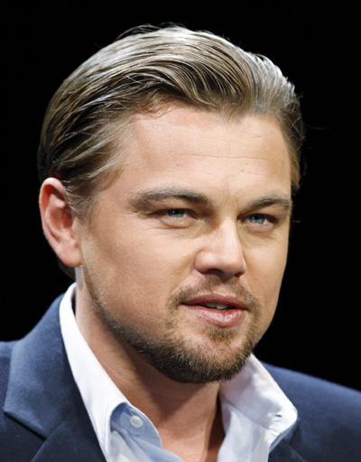 Leonardo DiCaprio promotes movie 