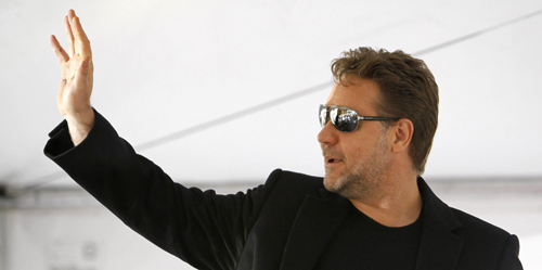 Russell Crowe honored with a star on the Walk of Fame in Hollywood