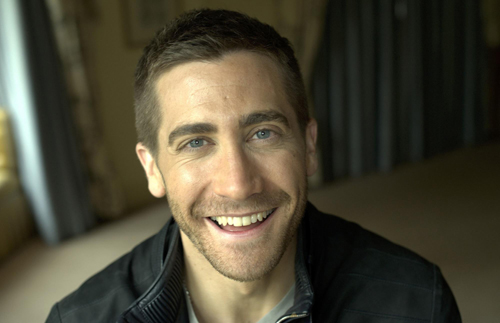 Jake Gyllenhaal poses for a photograph at his hotel
