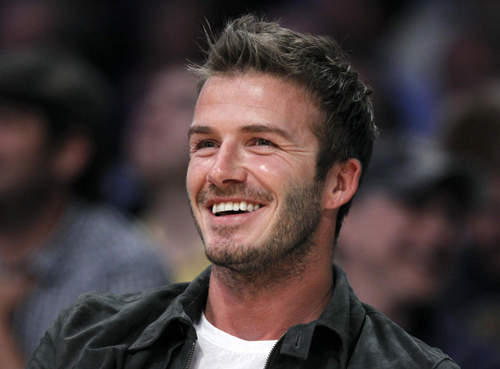 David Beckham watches NBA Western Confer