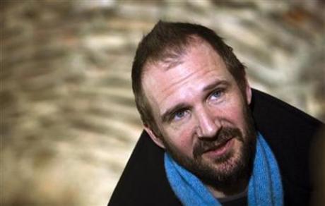 On the set in Serbia with a bloody Ralph Fiennes