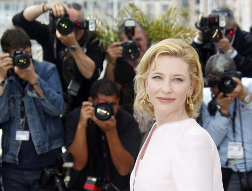 Blanchett and Crowe attend photocall for film 