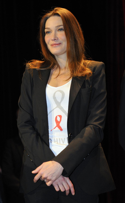 Carla Bruni-Sarkozy at international launch of Born HIV Free campaign