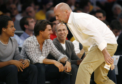 Celebs at NBA Western Conference final playoff series