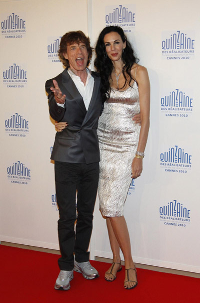 Rolling Stones Mick Jagger at the 