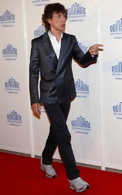 Rolling Stones Mick Jagger at the 