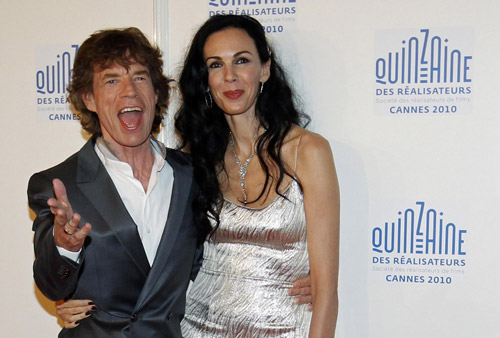 Rolling Stones Mick Jagger at the 
