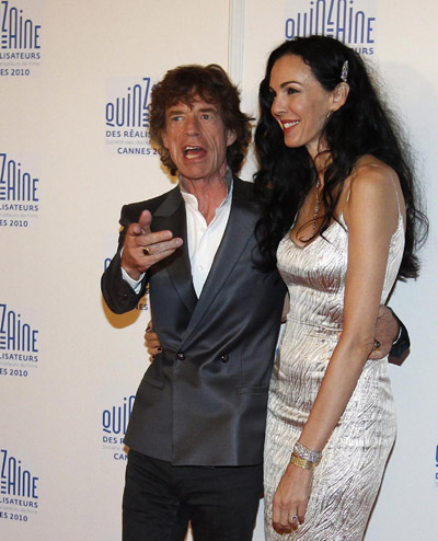 Rolling Stones Mick Jagger at the 