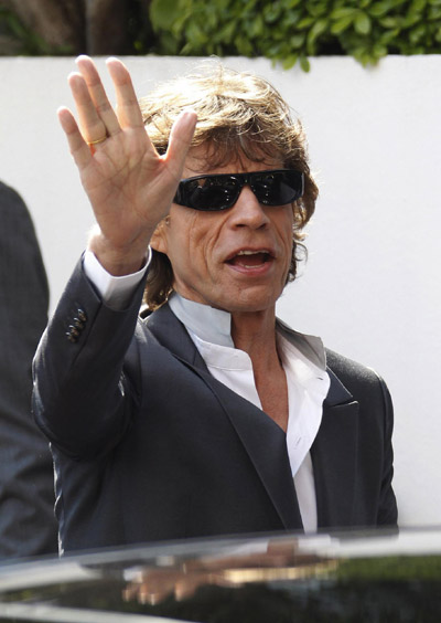 Rolling Stones Mick Jagger at the 