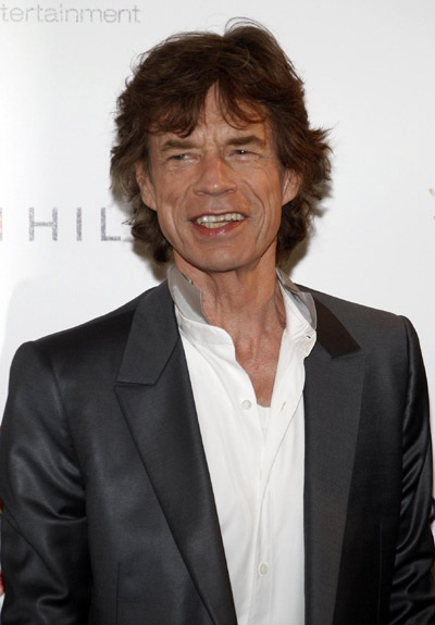 Rolling Stones Mick Jagger at the 
