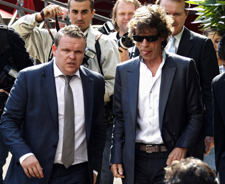 Rolling Stones Mick Jagger at the 