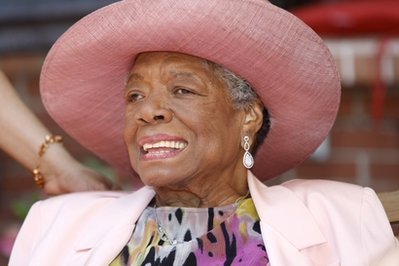 Maya Angelou throws garden party for 82nd birthday