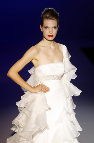 The Barcelona Bridal Week fashion show