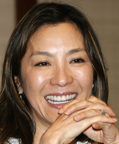 Michelle Yeoh at news conference on Pathways to Sustainable Transport forum
