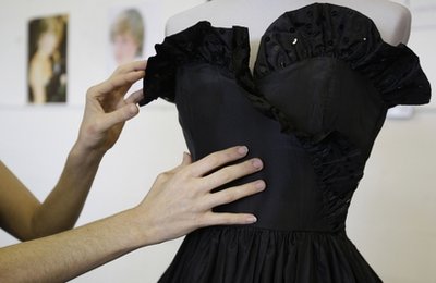 Diana's daring black dress goes on the block