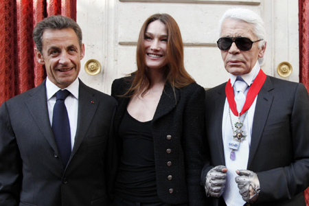 Karl Lagerfeld receives Commander's Cross of the Legion of Honour