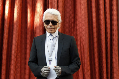 Karl Lagerfeld receives Commander's Cross of the Legion of Honour