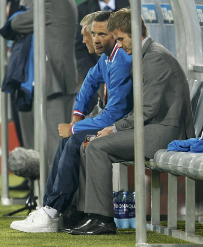 David Beckham attends 2010 World Cup Group C soccer match