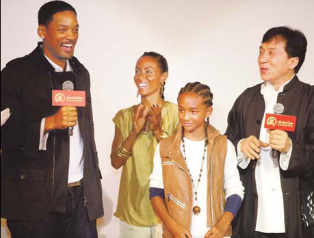 King of kung fu lauds little prince