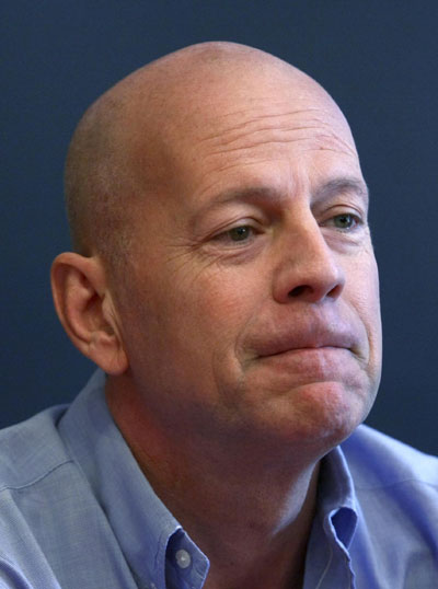 Bruce Willis promotes Sobieski vodka's new bottle design