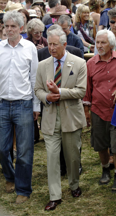 Prince Charles makes royal visit to Glastonbury